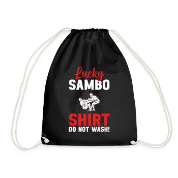 Chemise Lucky Sambo Ne lavez pas ! - Combattant de Sambo - Sac de sport léger - noir - Devant