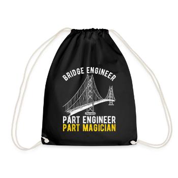 Ingénieur des ponts Construction de ponts - Sac de sport léger - noir - Devant