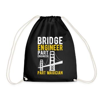 Ingénieur des ponts Construction de ponts - Sac de sport léger - noir - Devant