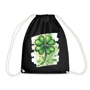 Trèfle de la Saint-Patrick - Sac de sport léger - noir - Devant