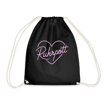 Love Ruhrpott - Drawstring Bag - black - Front
