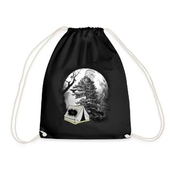 Tente Camping Forêt Forest Creatures Camping Camping - Sac de sport léger - noir - Devant