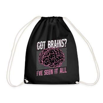 Neurosurgeon Got Brains I've Seen It Neuroscience - Drawstring Bag - black - Front