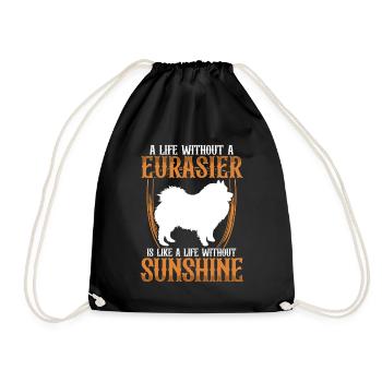 La vie sans Eurasier Spitz Eurasier - Sac de sport léger - noir - Devant