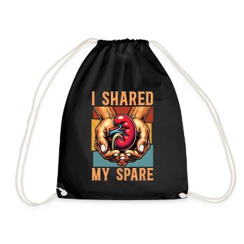 Chirurgie de transplantation J’ai partagé mon agent de santé de rechange - Sac de sport léger - noir - Devant