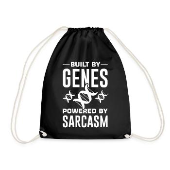Crispr Microbiology Genetics DNA Test - Drawstring Bag - black - Front