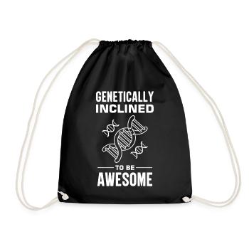 Crispr Microbiology Genetics DNA Test - Drawstring Bag - black - Front