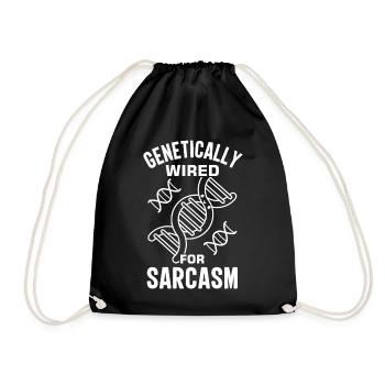 Crispr Microbiology Genetics DNA Test - Drawstring Bag - black - Front