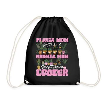 Plant Lover Gardening Mom Plant - Drawstring Bag - black - Front