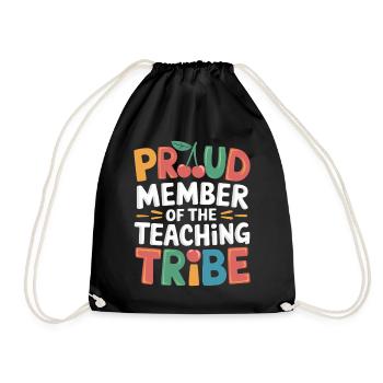 Fier membre de la tribu des enseignants - Sac de sport léger - noir - Devant
