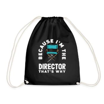 Amateur de musique parce que je suis le réalisateur - Sac de sport léger - noir - Devant