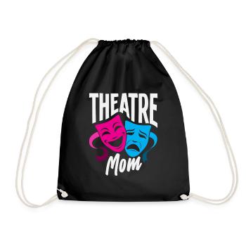 Musicals for Theatre Mom and Musical Lover - Drawstring Bag - black - Front