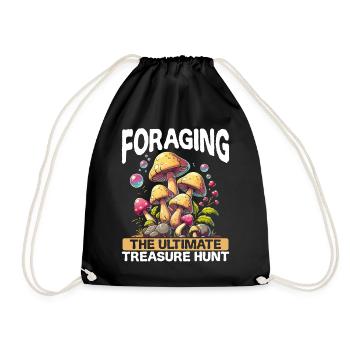 Mushroom Pickers Mushroom Pickers Mushroom Pickers Mushroom Pickers - Drawstring Bag - black - Front