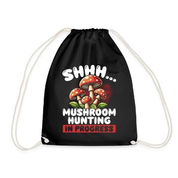 Mushroom Pickers Mushroom Pickers Mushroom Pickers Mushroom Pickers - Drawstring Bag - black - Front