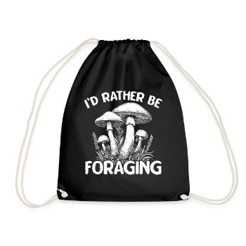 Mushroom Pickers Mushroom Pickers Mushroom Pickers Mushroom Pickers - Drawstring Bag - black - Front