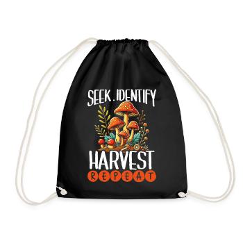 Mushroom Pickers Mushroom Pickers Mushroom Pickers Mushroom Pickers - Drawstring Bag - black - Front