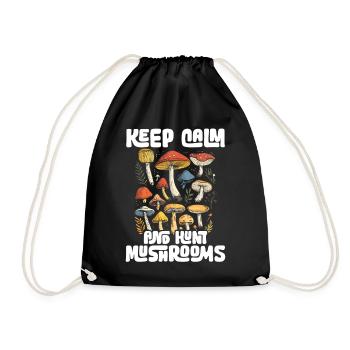 Mushroom Pickers Mushroom Pickers Mushroom Pickers Mushroom Pickers - Drawstring Bag - black - Front