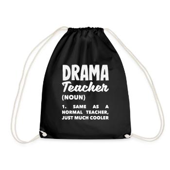 Amateur de comédie musicale Définition de l’enseignant de théâtre - Sac de sport léger - noir - Devant