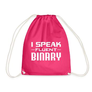 Ai Robotics Geek Tech Humor Robot - Drawstring Bag - fuchsia - Front