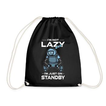 Ai Robotique Geek Tech Humour Robot - Sac de sport léger - noir - Devant