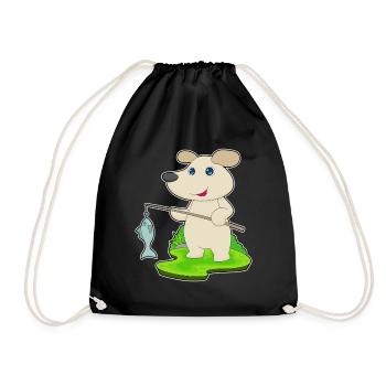 Pêche au poisson Dog Angler - Sac de sport léger - noir - Devant
