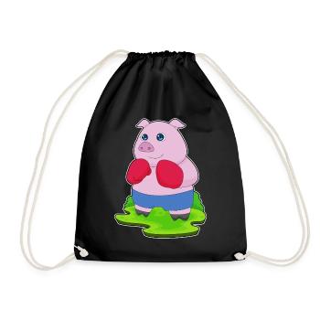 Pig Boxer Gants de boxe Boxe - Sac de sport léger - noir - Devant