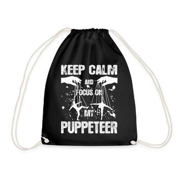 Puppeteer Focus On My Puppeteer - Drawstring Bag - black - Front