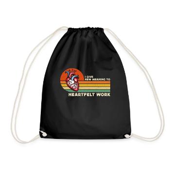 Transplant Surgery I Give New Meaning To Physician - Drawstring Bag - black - Front