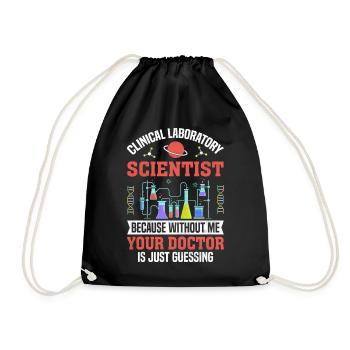 Scientifique de laboratoire clinique MLS Lab Funny - Sac de sport léger - noir - Devant