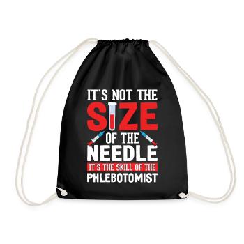 Ce n’est pas la taille de l’aiguille drôle - Sac de sport léger - noir - Devant