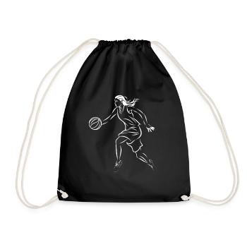 Basketball player - Drawstring Bag - black - Front