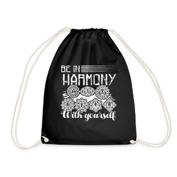 Chakra Chakra Be In Harmony With Yourself - Drawstring Bag - black - Front