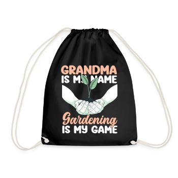 Plant Lover Gardening Grandma - Turnbeutel - Schwarz - Vorne