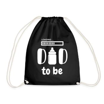 Funny Dad Be Design Dad Saying - Drawstring Bag - black - Front