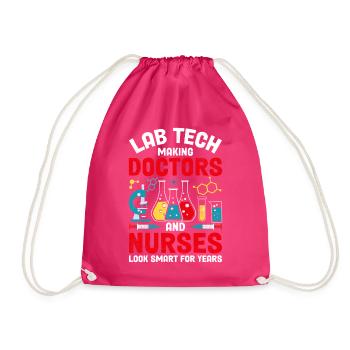 Technicien de laboratoire MLS CLS Technologue médical drôle - Sac de sport léger - fuchsia - Devant