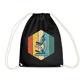 Lustiger Laborwissenschaftler Retro Jahrgang MLS Labor Medizin - Turnbeutel - Schwarz - Vorne