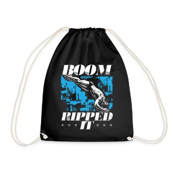 Springboard Diving Diving Diving Divers - Drawstring Bag - black - Front