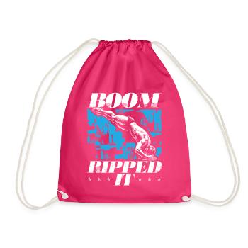 Springboard Diving Diving Diving Divers - Drawstring Bag - fuchsia - Front