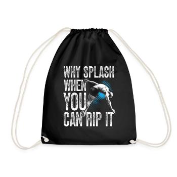 Springboard Diving Diving Diving Divers - Drawstring Bag - black - Front