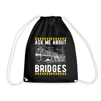 Ingénieur des ponts Construction de ponts - Sac de sport léger - noir - Devant