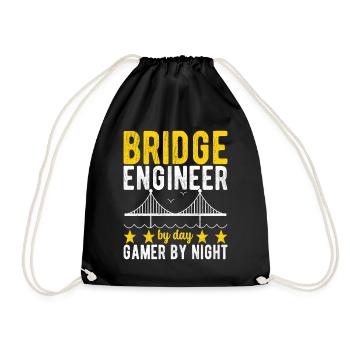 Ingénieur des ponts Construction de ponts - Sac de sport léger - noir - Devant