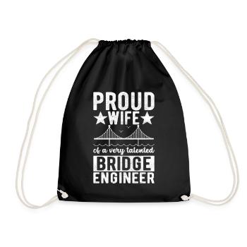 Ingénieur des ponts Construction de ponts - Sac de sport léger - noir - Devant