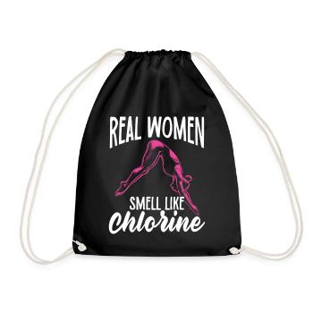 Springboard Diving Diving Diving Divers - Drawstring Bag - black - Front