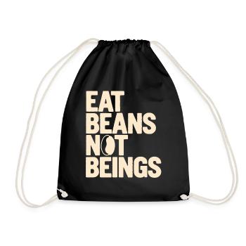 Manger des haricots n’est pas végétalien végétarien - Sac de sport léger - noir - Devant