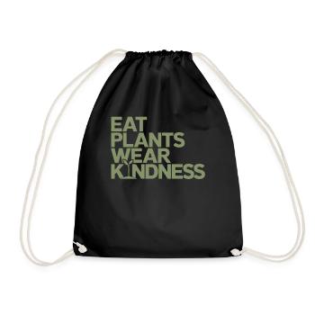 Manger des plantes Paresseux Amabilité Végétalien Végétarien - Sac de sport léger - noir - Devant