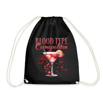 Cocktail Bartender Blood Type Cosmopolitan - Drawstring Bag - black - Front