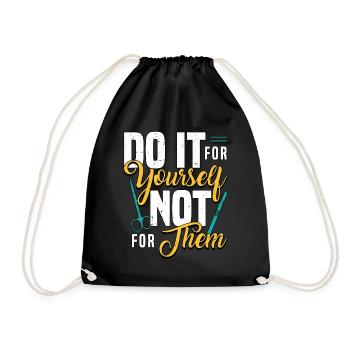Plastic Surgery Do It For Yourself Esthetician - Turnbeutel - Schwarz - Vorne