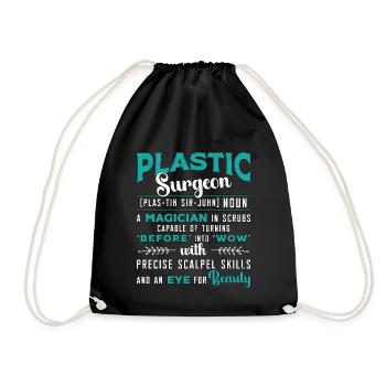 Plastic Surgeon A Magician In Scrubs Esthetician - Turnbeutel - Schwarz - Vorne
