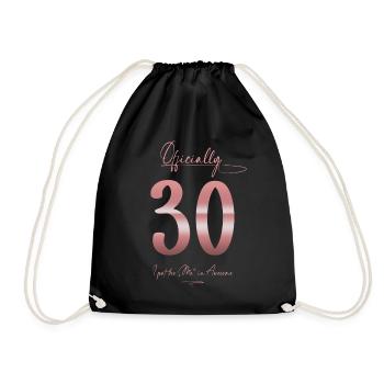 Cadeau officiel pour les femmes à l’occasion des 30 ans de sa vie - Sac de sport léger - noir - Devant