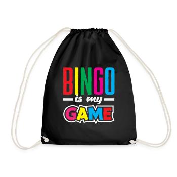 Bingo est mon jeu pour les joueurs de bingo - Sac de sport léger - noir - Devant